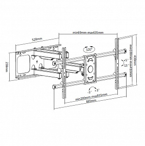 Кронштейн наклонно-поворотный Digis DSM-P4986